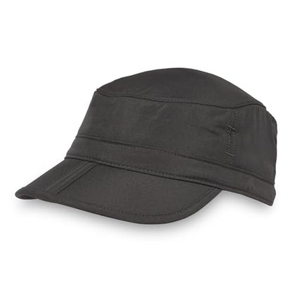 Sunday Afternoons Sun Tripper Cap, UPF 50+ Unisex Cadet Cap - color: Black, size: Large