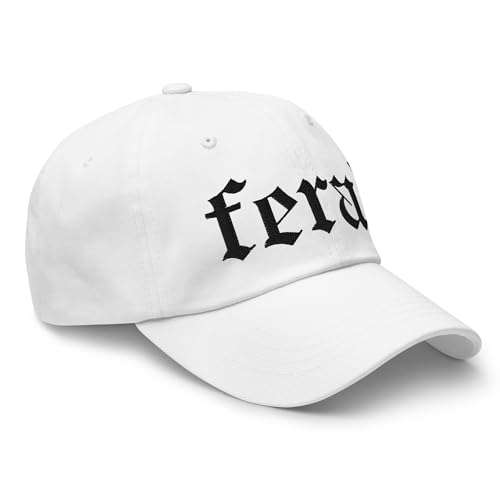 NX Feral Embroidered Curved Bill Cap Relaxed Fit Low Crown Adjustable Dad Hat - color: White