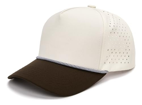 Funky Junque Golf Trucker Hat - color: Brown/Beige