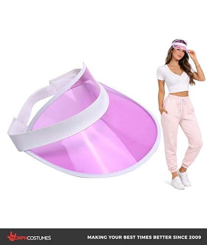 Nicky Bigs Novelties Poker Dealer Visor, Pink Plastic Halloween Costume
