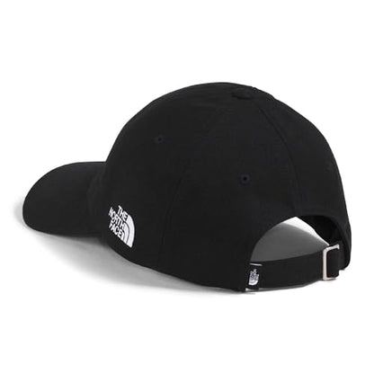 The North Face Norm Baseball Hat | Shallow Fit Ball Cap with Embroidered Logo, Adjustable Strap Closure & Silver Buckle - color: Tnf Black/2-meter Dome Patch