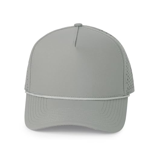 HH HOFNEN Quick Dry Baseball Cap Snapback Golf Trucker Hat for Men Women - color: #1 Gray