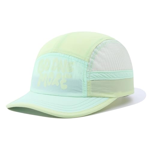 Mesh 5 Panel Baseball Cap Summer Short Brim Hats for Men Women Breathable Lightweight Dad Hat Umpire Cadet Cap - color: Mg-slcwdy2509-fluorescent Green