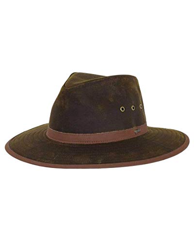 Outback Trading Company Men's 14905 Deer Hunter UPF 50 Waterproof Breathable Cotton Oilskin Outdoor Hat - size: Large