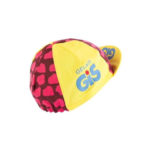 Retro Prestige Team Cycling Caps Classic L’Eroica Made in Italy - color: Gis Gelati Yellow, size: One Size