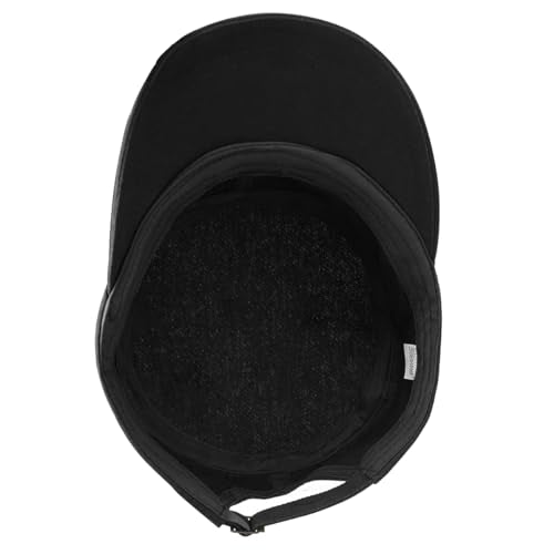 Army Cadet Cap for Men Women Military Flat Top Cap Baseball Caps - color: Black