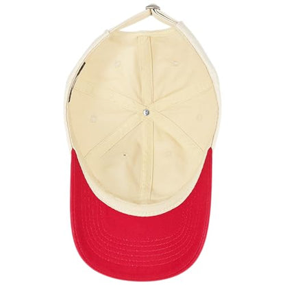 E BY ELIDAN Two Tone Dad Hat, Low Profile Baseball Cap - color: Stone Red