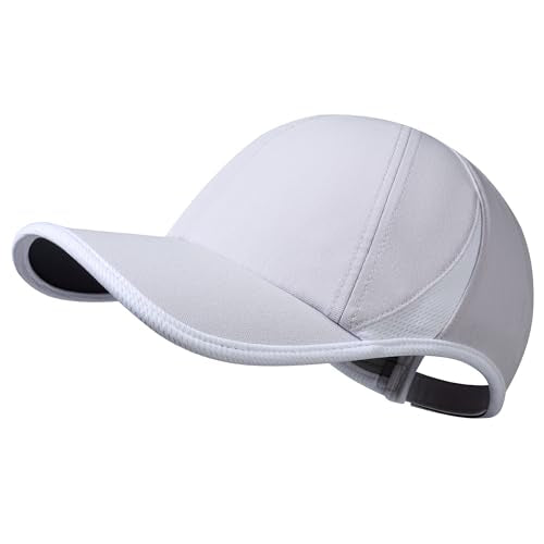 GADIEMKENSD Performance Running Hat, Stretchy Fabric with Vented Mesh for Outdoor Workouts - color: Light Purple