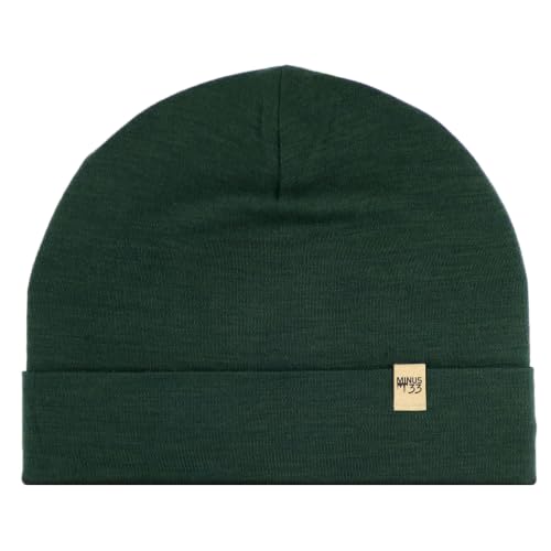 100% Merino Wool Cuff Beanie - Warm Winter Hat - Novelty Beanie - Toque - color: Forest Green