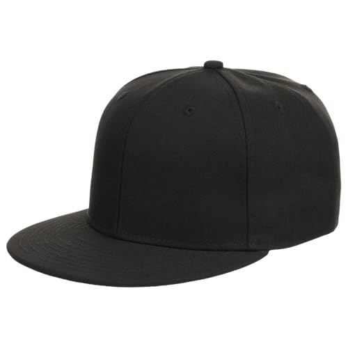 Lids Blank Dime Color UV Adjustable Snapback Hat – Flat Bill Hat for Men & Women – Comfortable Fit, Premium Everyday Style Black/Black