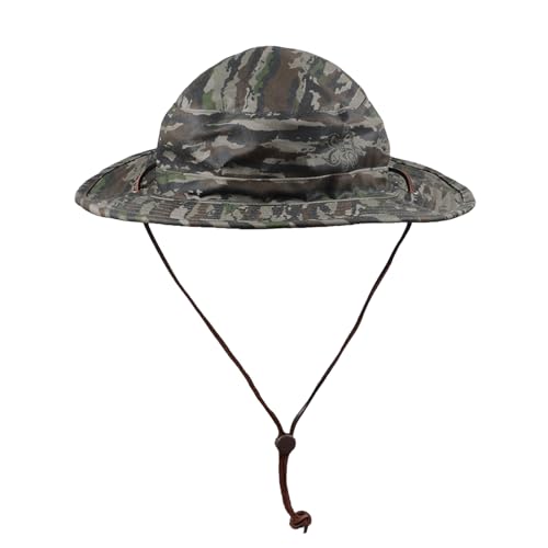 Avery Unisex Waxed Cotton Wide Brim Heritage Bucket Boonie Hat - color: Realtree Original, size: X-Large