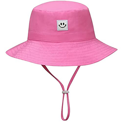 55cube Baby & Toddler Sun Hat UPF 50+ Bucket Hat with Chin Strap - color: 1pack Pink, size: 2-5T