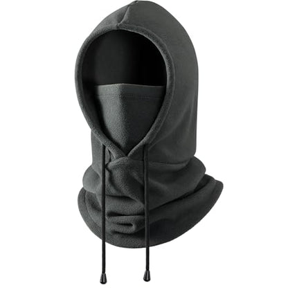 Winter Balaclava Ski Face Mask: Men Women Warm Windproof Face Cover Hat - color: Grey