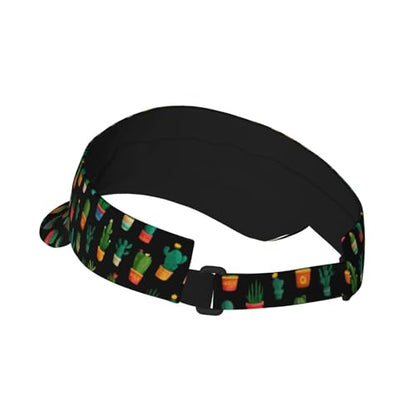 Unisex Adjustable Sports Sun Visor - color: Cactus