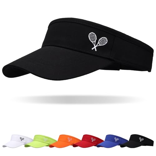 WILLPORT Kids Adjustable Cotton Visor Sun Hat,6-12Y - color: Black