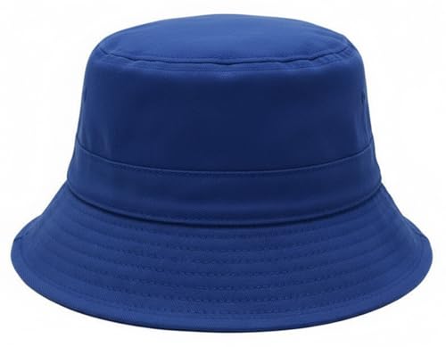 Premium Cotton Bucket Hat – Adjustable Size, Lightweight Sun Hat for Men & Women, Outdoor Summer Travel & Beach - color: Royal Blue