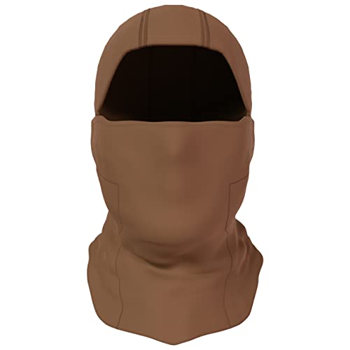 BaHoki Essentials Balaclava Ski Mask - Breathable Thermal Face Cover for Cold Weather - Wind-Resistant Head Gear - style: Brown