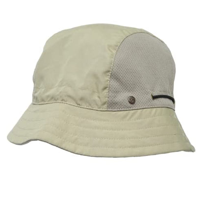 BUILTCOOL Adult Mesh Panel Bucket Cap – Boonie Hat for Fishing, Camping, and Kayaking - color: Khaki, size: Medium-Large