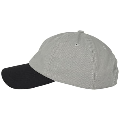 E BY ELIDAN Two Tone Dad Hat, Low Profile Baseball Cap - color: Grey Black