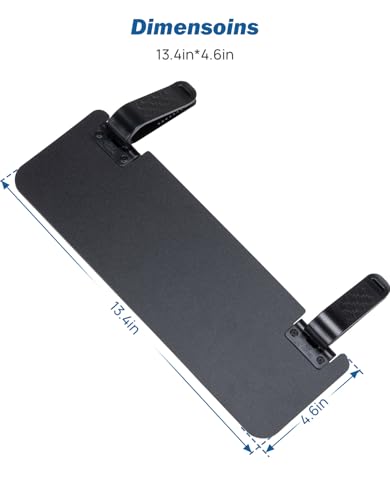 JOYTUTUS Sun Visor Extender for Cars, Opaque Sun Visor Extender Universal Sun Blocker UV400, Adjustable Visor Extension for Car Visor,Double-Clip,Anti Glare Stray Light - size: Standard Opaque