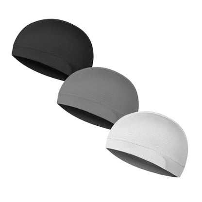 Cooling Skull Caps for Men Women Running Cycling Helmet Liner - color: Csc6-3pc