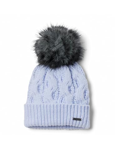 Columbia Women's Boundless Days Cable Knit Pom Beanie - color: Snowdrift