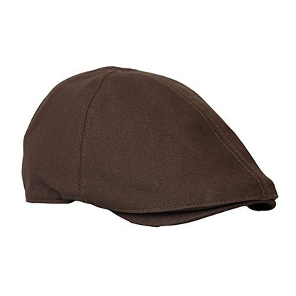 WITHMOONS Flat Cap Cabbie Hat Gatsby Golf Ivy Irish Newsboy Cotton SL31218 - color: Brown
