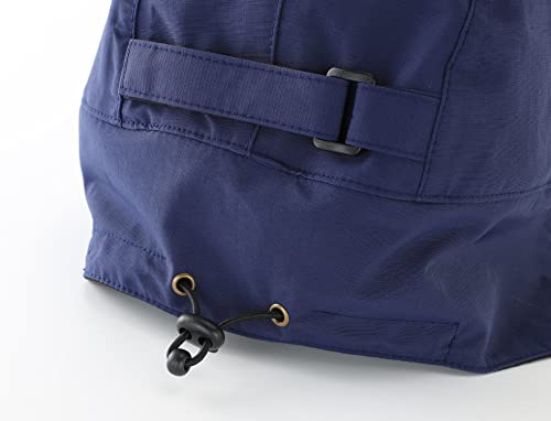 Connectyle Men's Water-Resistant Winter Hat Reflective Fleece Lined Earflap Cap Warm Baseball Sports Hat - color: Navy Blue
