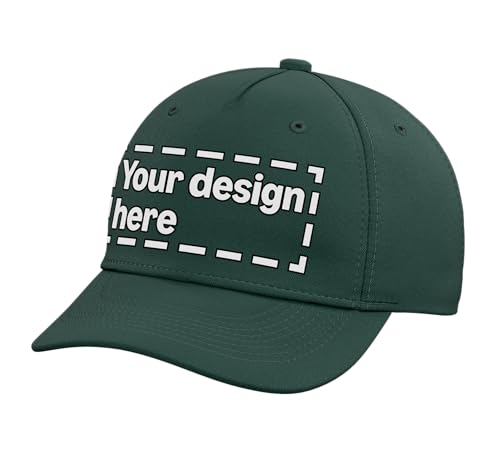 Custom Adult Baseball Hat - color: Dark Green