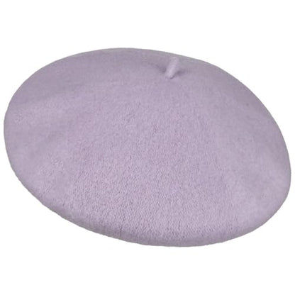 Seeberger Virgin Wool Beret for Women Women - Made in The EU - color: Lilac