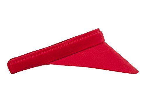 TOP HEADWEAR Nylon Clip-On Visor - color: Red