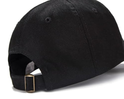 Edoneery Kids Baseball Hat, Adjustable Cotton Cap - color: Black, style: 9-14 Years