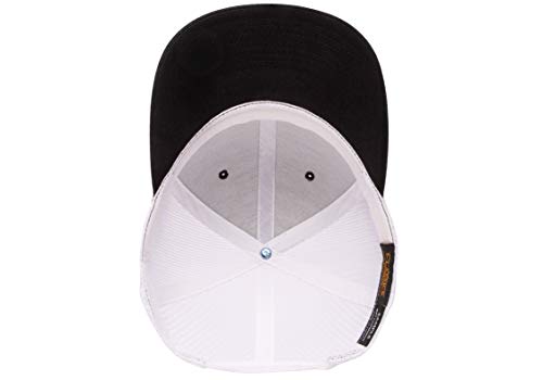 YP Classics Recycled Retro Trucker Cap - 2-Tone Black/White