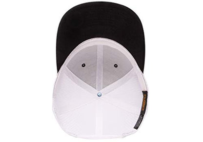 YP Classics Recycled Retro Trucker Cap - 2-Tone Black/White