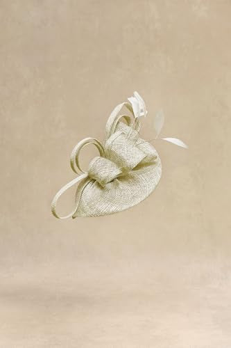 BABEYOND Fascinators Hats for Women Tea Party Glitter Pillbox Hat Derby Hat - color: Light Green