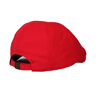 WITHMOONS Flat Cap Cabbie Hat Gatsby Golf Ivy Irish Newsboy Cotton SL31218 - color: Red