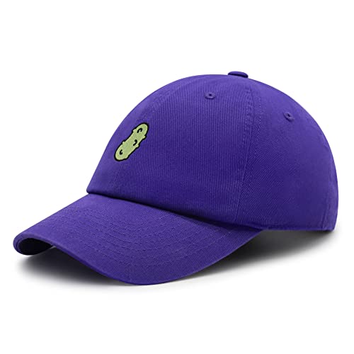 JPAK Pickle Premium Dad Hat Embroidered Cotton Baseball Cap Dill Juice - color: Purple
