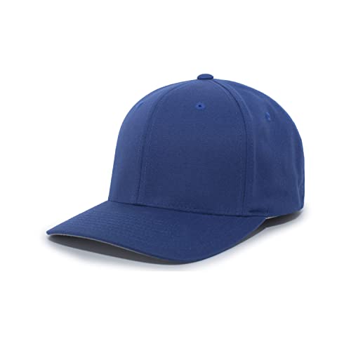 Pacific Headwear Unisex Adult Twill Stretchfit Cap - color: Royal, size: X-Small