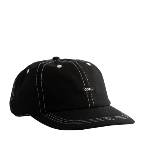 Coal Headwear Evergreen Vintage 6-Panel Cap, Comfortable, Hat for Men and Women - Outdoor Casual Everyday - color: Black 2