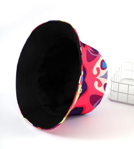 Quanhaigou Bucket Hats Unisex Summer Travel Beach Fisherman Cap for Men Women Teens - color: Flowing Color
