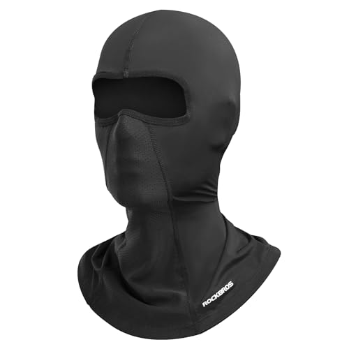 ROCKBROS Balaclava Face Mask Men Women Breathable Windproof Summer Cooling - color: Black 4