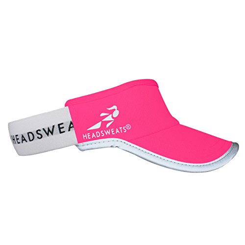 Headsweats Unisex Adult Lightweight Performance Running Reflective Visor - color: Neon Pink