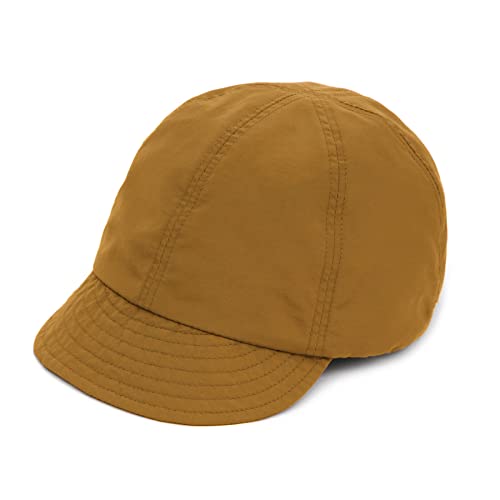 UNDERCONTROL Colorful Cycling Supplex Cap UPF 40 Low Profile Short Brim Foldable Quick Dry Outdoor Sports Adjustable hat - color: Mustard