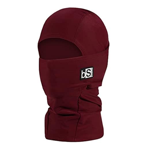 BLACKSTRAP Kids' Hood ExoHinge Balaclava Ski Mask, Helmet Compatible, Keeps Kids Comfortable and Warm - color: Wine, size: One Size