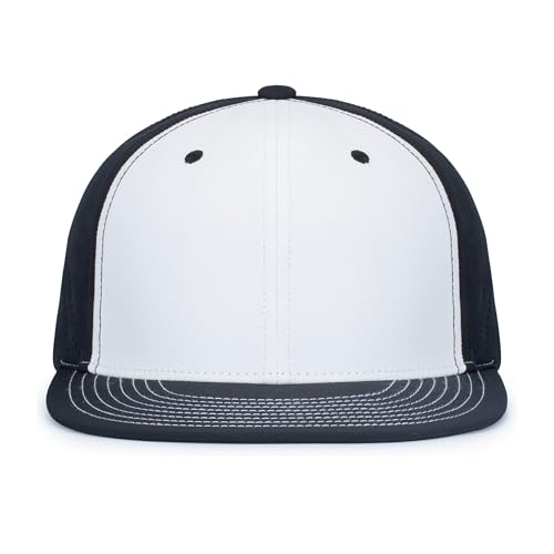 Pacific Headwear Unisex-Adult Pacific Headwear Premium Lightweight Perforated Pacflex Cap Powered By Coolcore® - color: White/Black/Black, size: X-Small