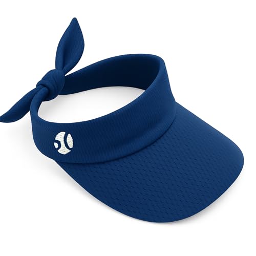 Women’s Adjustable Sports Visor – UV Protection, Lightweight for Golf, Tennis & Running, One Size, Standard - color: Azul Marino 2, size: One Size
