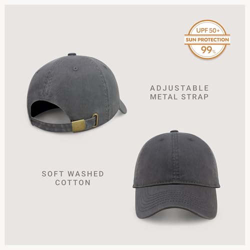 CHOK.LIDS Everyday Premium Cotton Dad Hat Adjustable Baseball Cap Unisex - color: Charcoal