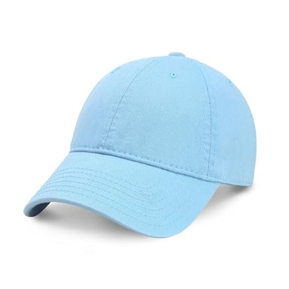 CHOK.LIDS Everyday Premium Cotton Dad Hat Adjustable Baseball Cap Unisex - color: Sky Blue