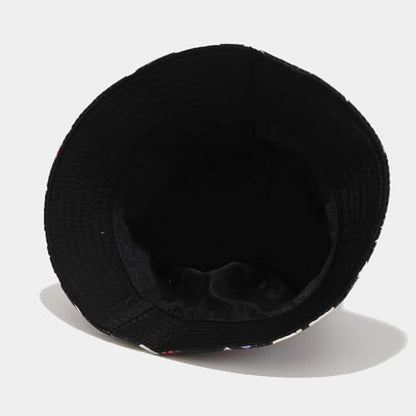Quanhaigou Bucket Hats Unisex Summer Travel Beach Fisherman Cap for Men Women Teens - color: Geometrical Pattern