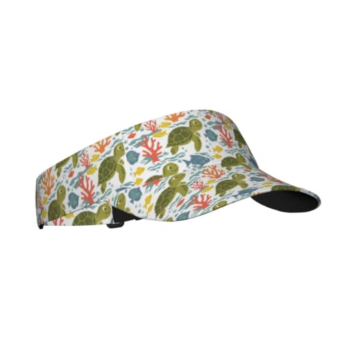 Leopard Print Sunscreen Visor Cap Adjustable Empty Top Outdoor Sports Hat - color: 26